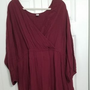 Deep Maroon Dress